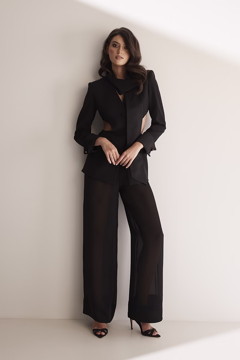Alternative view of ONYX Silk Wool Cut-Out Blazer